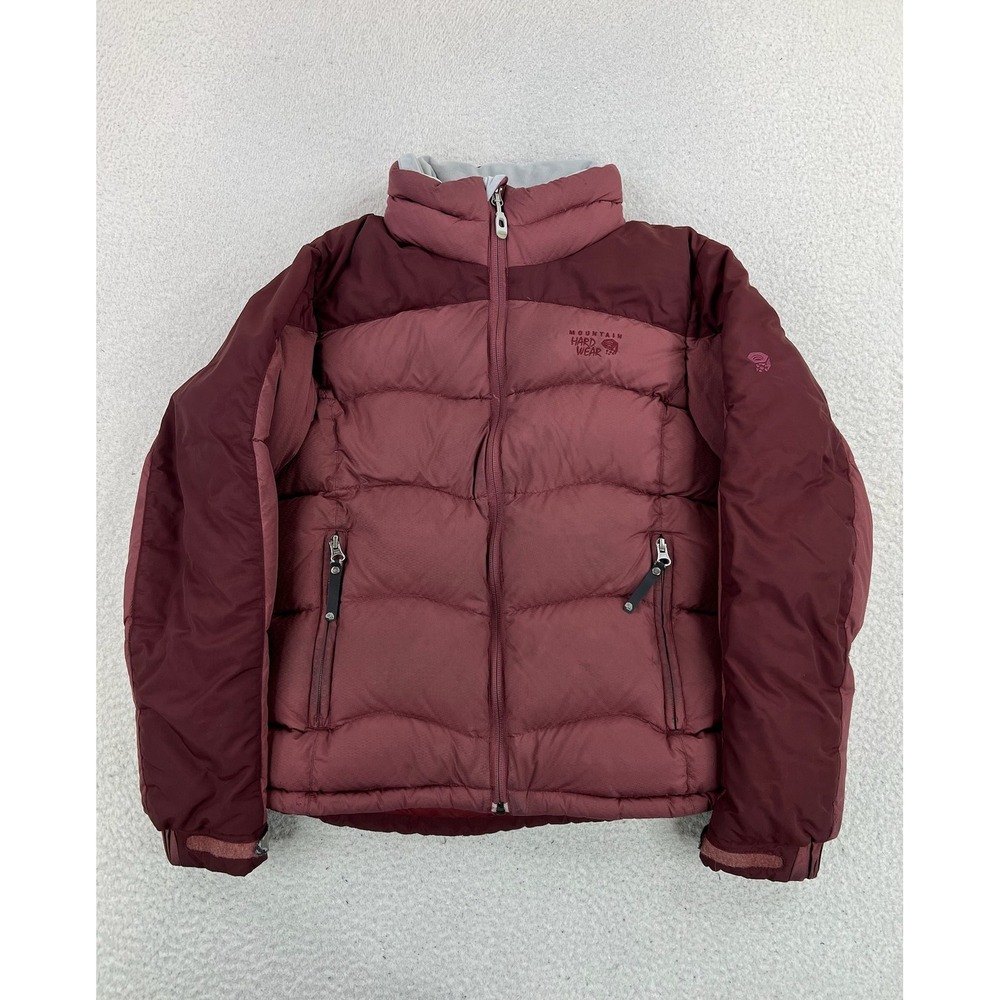Mountain Hardwear Jacket Womens Small Red Down Puffer Quilted Full Zip Winter